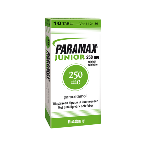 PARAMAX JUNIOR tabletti 250 mg 10 fol