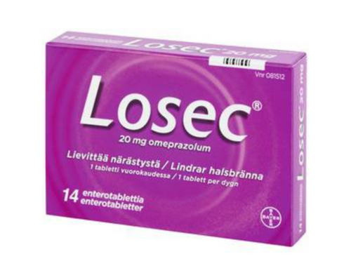Losec Enterotabletti 20 mg (14 fol)