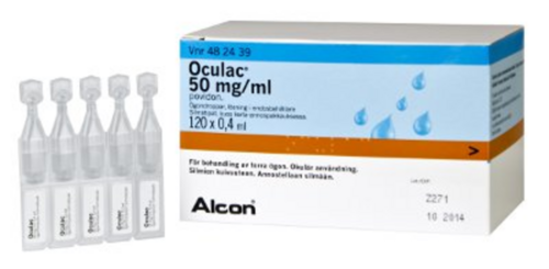 Oculac Silmätipat 50 mg/ml (120 x 0,4 ml)