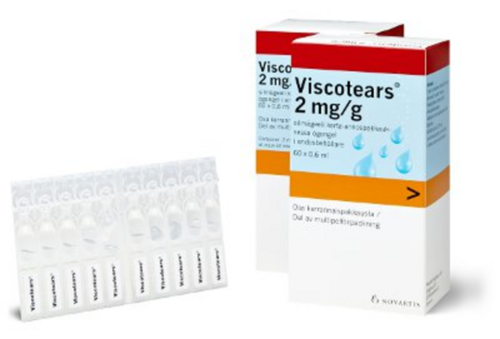 Viscotears Silmägeeli 2 mg/g (120 x 0,6 ml)