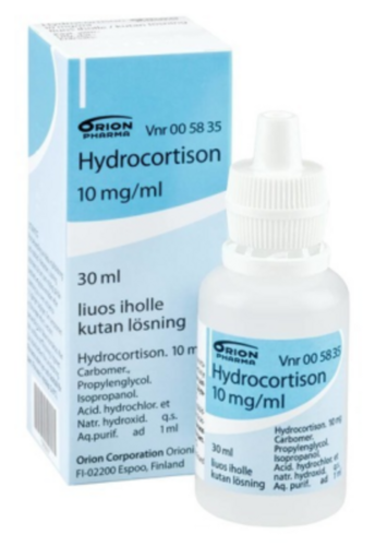 HYDROCORTISON liuos iholle 10 mg/ml 30 ml