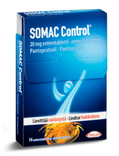 Somac Control Enterlotabletti 20 mg (14 fol)