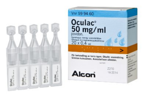 Oculac Silmätipat 50 mg/ml (20 x 0,4 ml)
