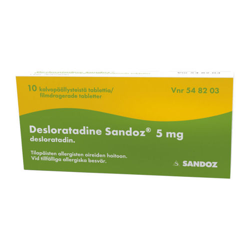 Desloratadine Sandoz 5 mg (10 tabl)