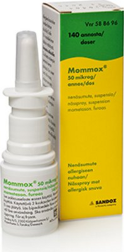 Mommox Nenäsumute 50 mikrog/annos (140 annosta)