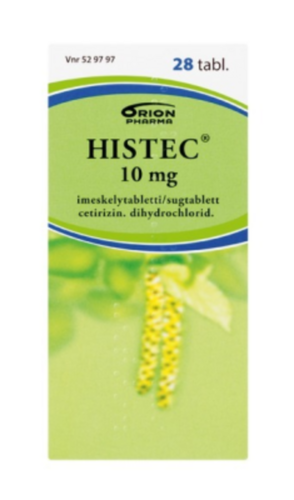 HISTEC imeskelytabletti 10 mg 28 fol