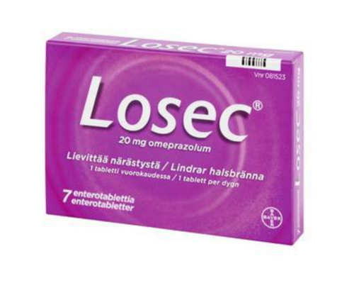 Losec Enterotabletti 20 mg (7 fol)
