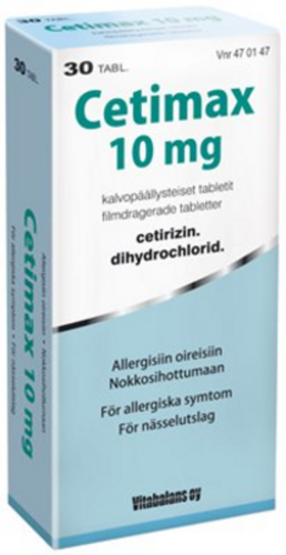 Cetimax 10 mg (30 tabl)