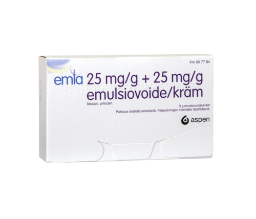 Emla Emulsiovoide 25/25 mg/g (5 g)