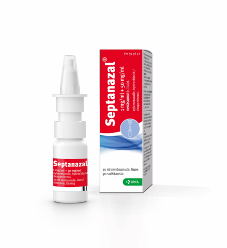 Septanazal Nenäsumute 1/50 mg/ml (10 ml)