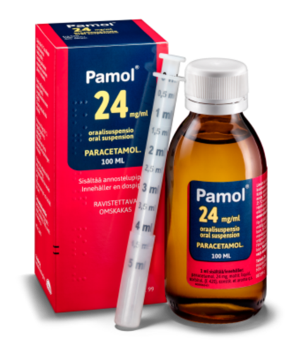 PAMOL oraalisuspensio 24 mg/ml 100 ml