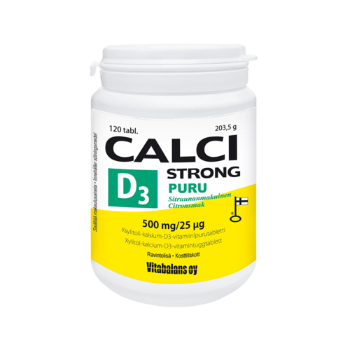 Calci Strong + D3-vitamiini puru 120 tabl