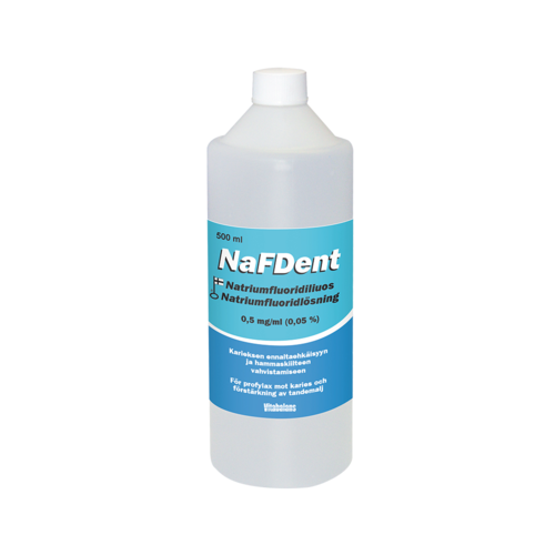 NaFDent -liuos 0,5 mg/ml (500 ml)