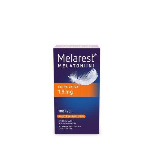 Melarest Melatoniini Extra Vahva 1,9 mg (100 tabl)