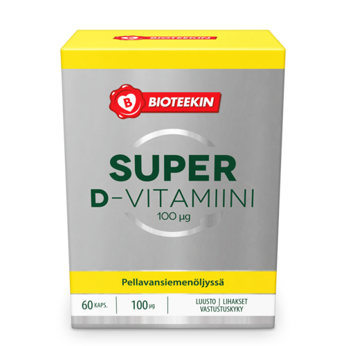 Super D-vitamiini 100 mikrog. (60 kaps)