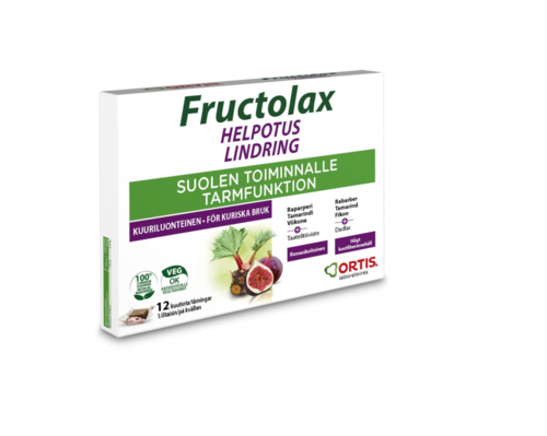 Fructolax Helpotus Hedelmä ja kuitu -kuutio (12 kpl)