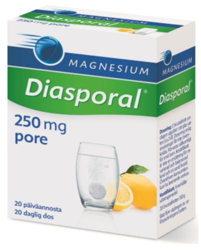 Diasporal Magnesium 250 Aktiv (20 poretabl)