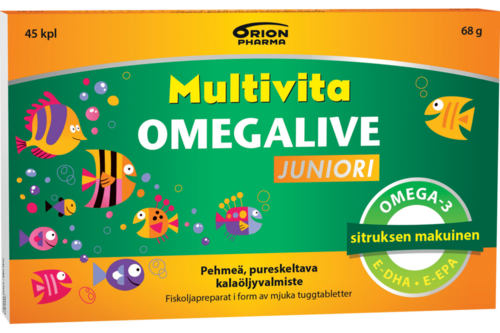 Multivita Omegalive Juniori (45 geelitabl)