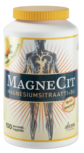MagneCit Magnesiumsitraatti+B6 (100 purutabl)