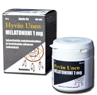 Hyvän unen Melatoniini 1 mg (100 tabl)