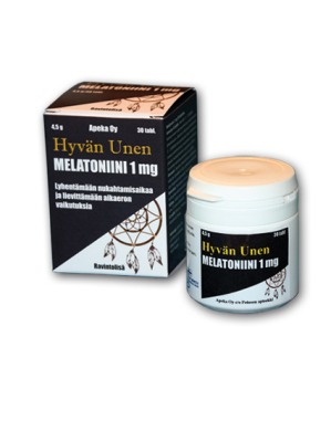 Hyvän unen Melatoniini 1 mg (30 tabl)