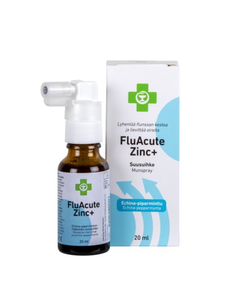Apteekki FluAcute Zinc+ Echina-Piparminttu (20 ml)