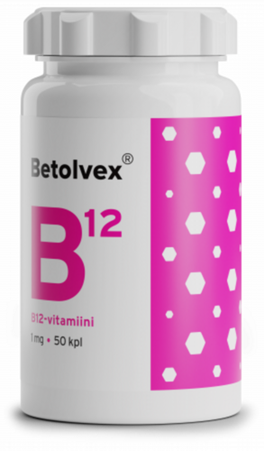 Betolvex 1 mg B12-vitamiini (50 tabl)