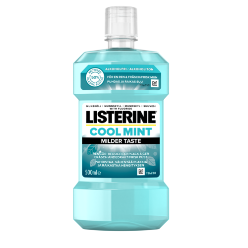 Listerine Cool Mint Milder Taste Suuvesi (500 ml)