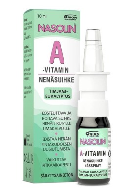 Nasolin A-Vitamin Nenäsumute Timjami-Eukalyptus (10 ml)