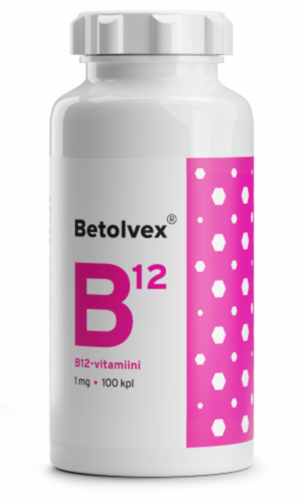 Betolvex 1 mg B12-vitamiini (100 tabl)