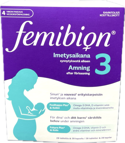 Femibion 3 28 tablettia + 28 kapselia 28 CAPS+28 TABL