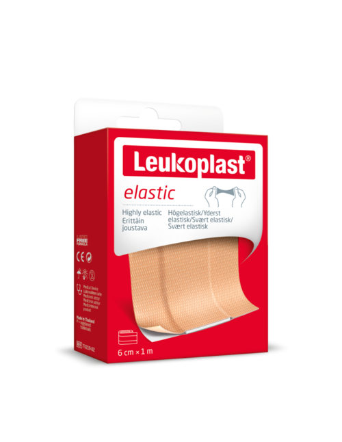 Leukoplast Elastic Laastari 6 cm x 1 m (1 kpl)