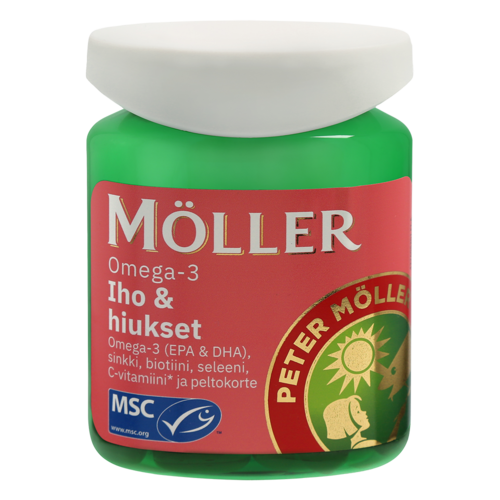 Möller Omega-3 Iho & hiukset (60 kaps)
