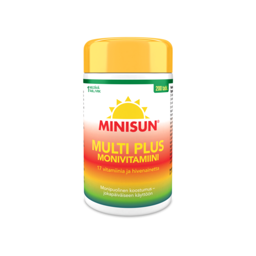 Minisun Monivitamiini Multi Plus (200 tabl)