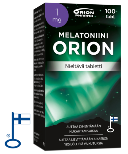 Melatoniini Orion 1 mg (100 tabl)