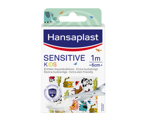 Hansaplast Sensitive Kids Animal 1 m x 6 cm (1 rll)