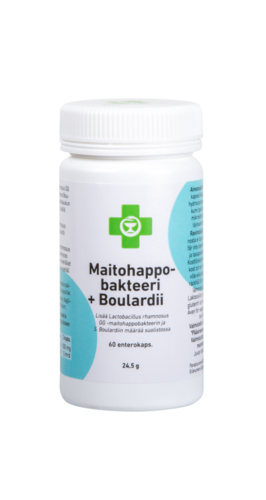 APTEEKKI Maitohappobakteeri+Boulardii (60 enterokaps)