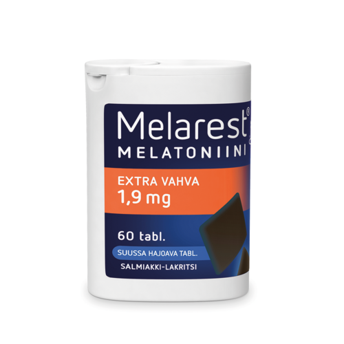 Melarest 1,9 mg Salmiakki-Lakritsi (60 tabl)