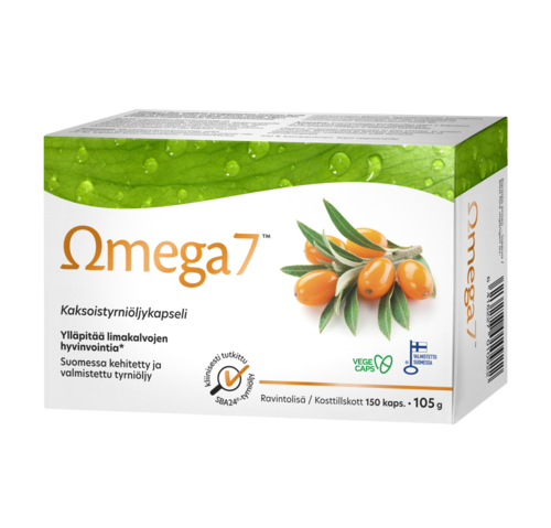 Omega7 Tyrniöljy (150 kaps)