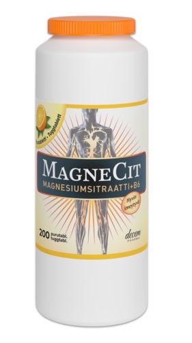 MagneCit Magnesiumsitraatti+B6 (200 purutabl)