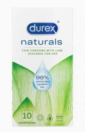 Durex Naturals Kondomi (10 kpl)