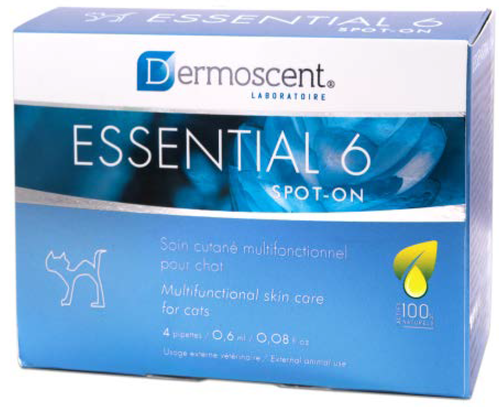 Dermoscent Essential 6 Rasvahappovalmiste kissalle (4x0,6 ml)