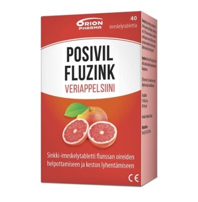 Posivil FluZink Veriappelsiini (40 imeskelytabl)
