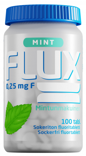 Flux Mint Fluoritabletti 250 mikrog. (100 kpl)
