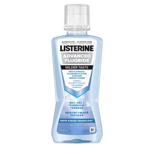 Listerine Advanced Fluoride Milder Taste Suuvesi (400 ml)