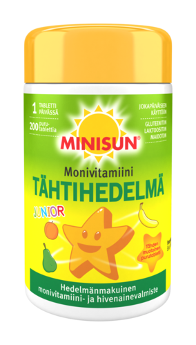 Minisun Tähtihedelmä Monivitamiini (200 tabl)