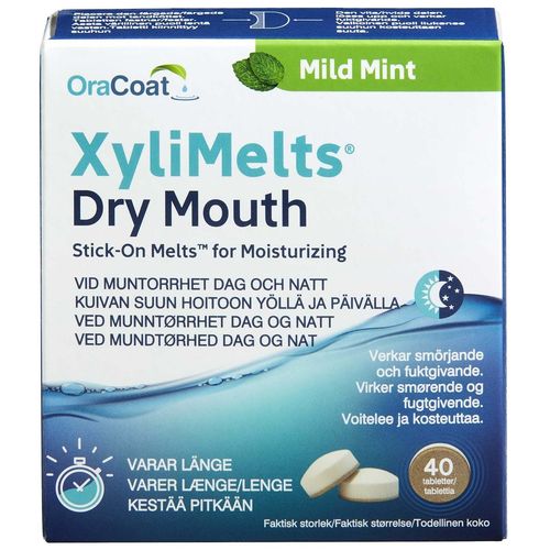 XyliMelts Dry Mouth Mild Mint (40 kpl)