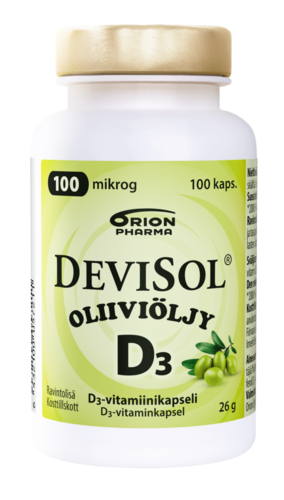 DeviSol Oliiviöljy 100 mikrog. (100 kaps)