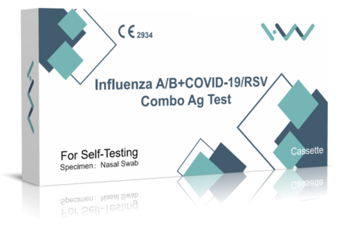 H&W Influenza A/B+COVID-19/RSV Combo Ag test (1 kpl)