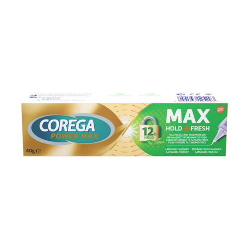 Corega Max Hold & Fresh Hammasproteesin kiinnitysvoide (40 g)